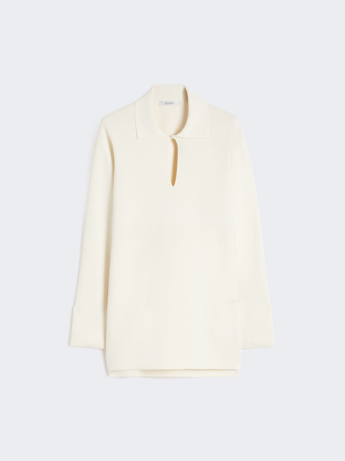 Viscose crêpe yarn jumper - IVORY - Max Mara - 9