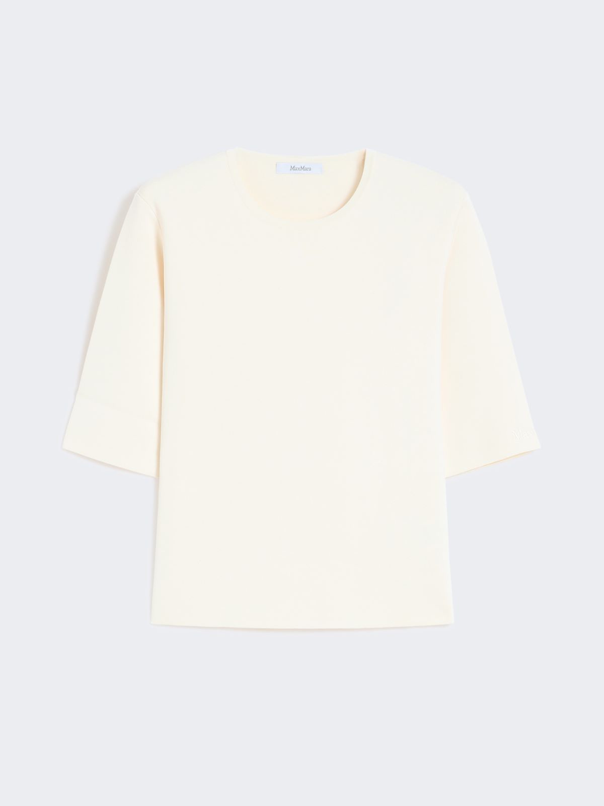 Viscose crêpe crew-neck jumper - IVORY - Max Mara - 8