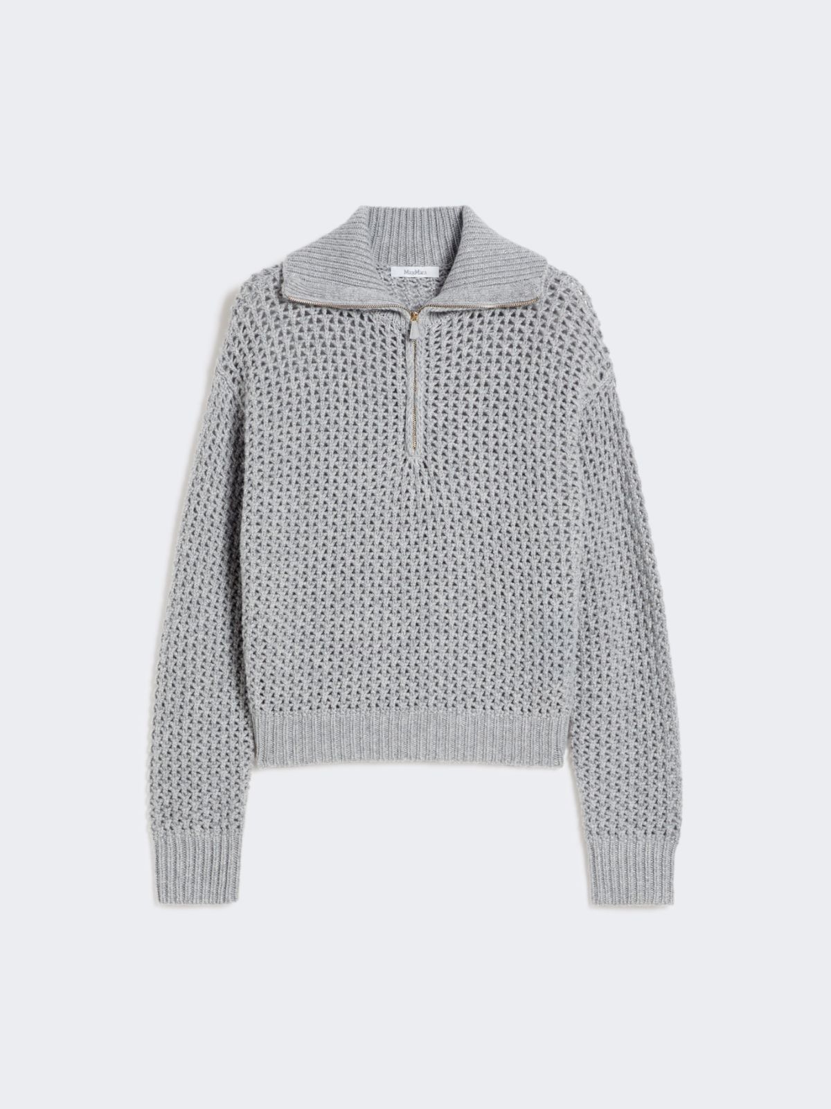 Wool, cashmere and lurex sweater - LIGHT GREY - Max Mara - 5