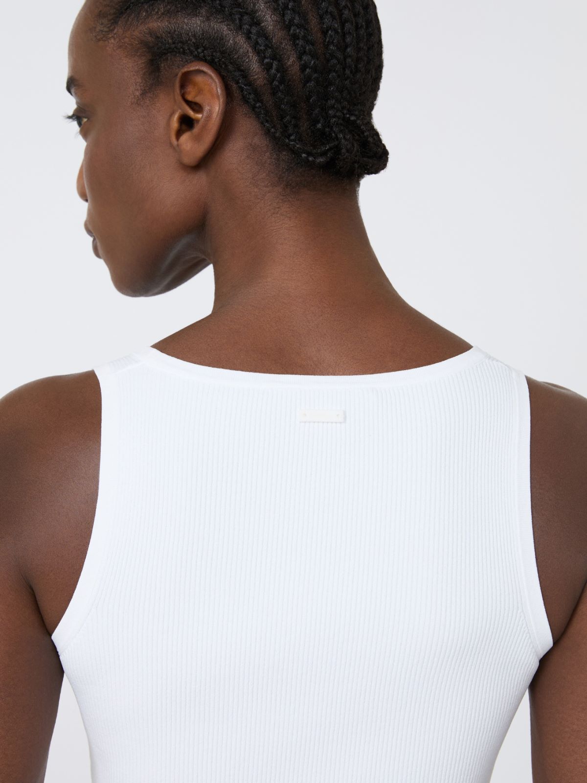 Viscose-blend yarn top - OPTICAL WHITE - Max Mara - 4