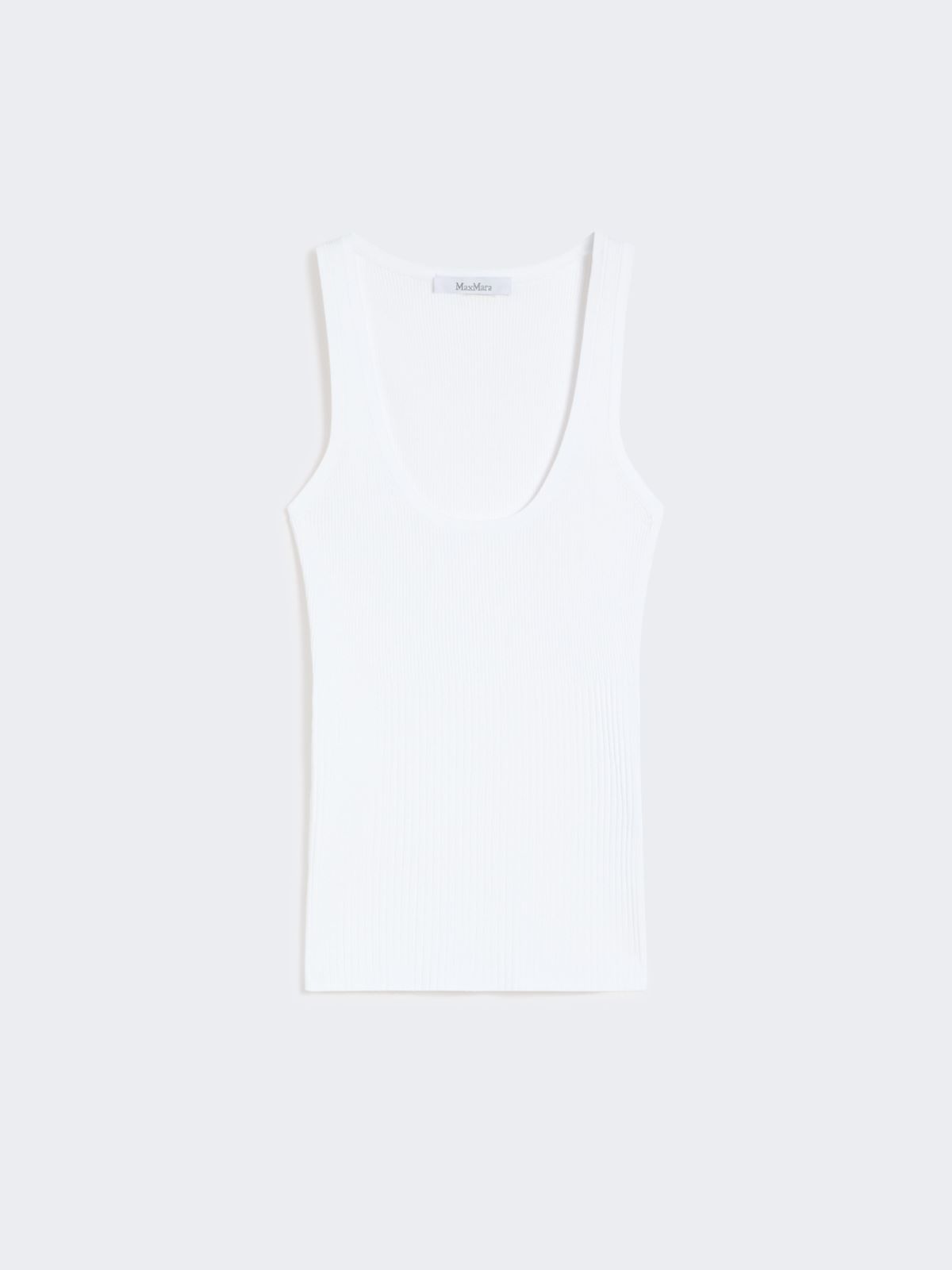 Viscose-blend yarn top - OPTICAL WHITE - Max Mara - 5