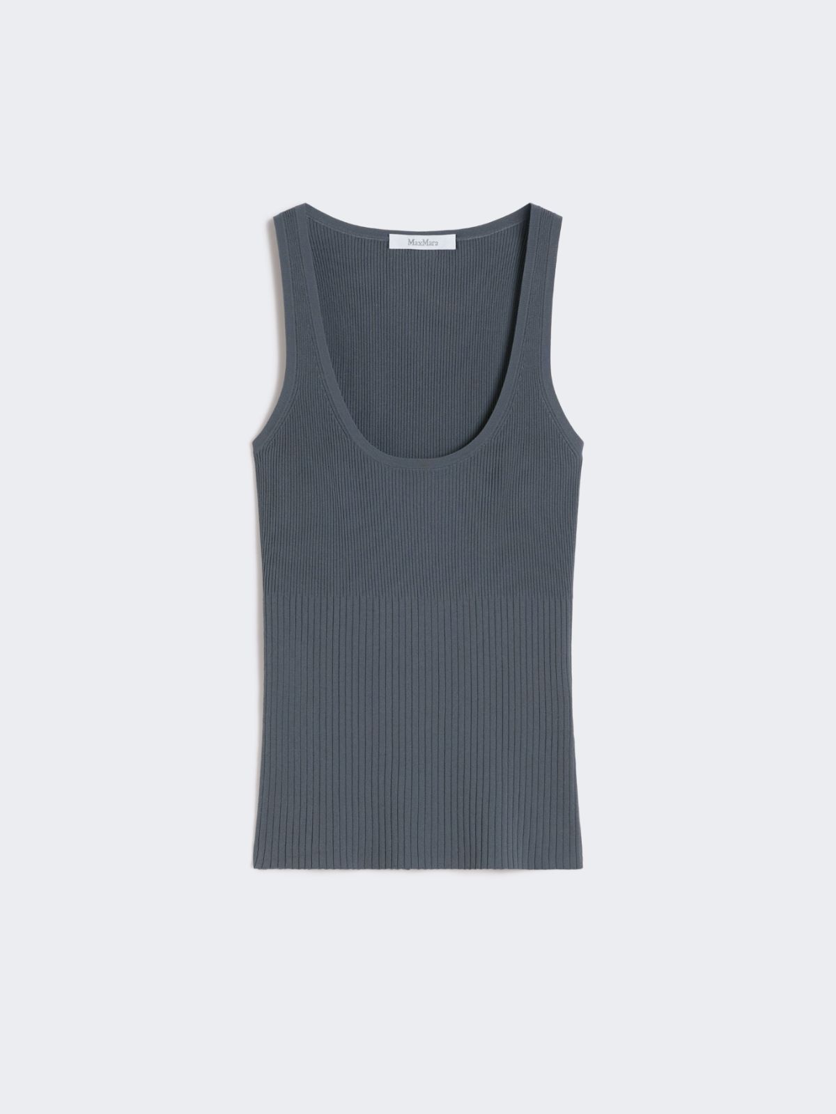 Viscose-blend yarn top - DARK GREY - Max Mara - 5