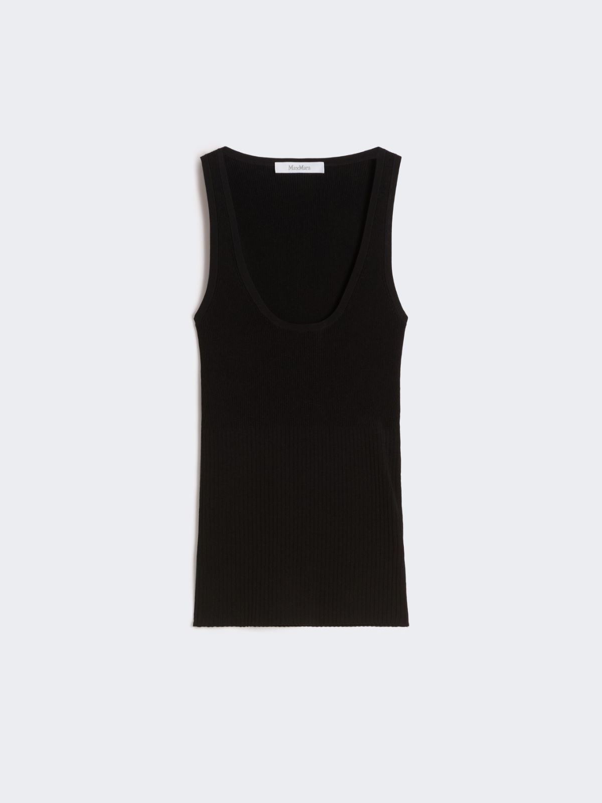 Viscose-blend yarn top - BLACK - Max Mara - 5