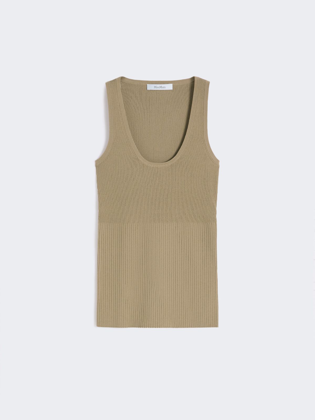 Viscose-blend yarn top - KAKI - Max Mara - 5