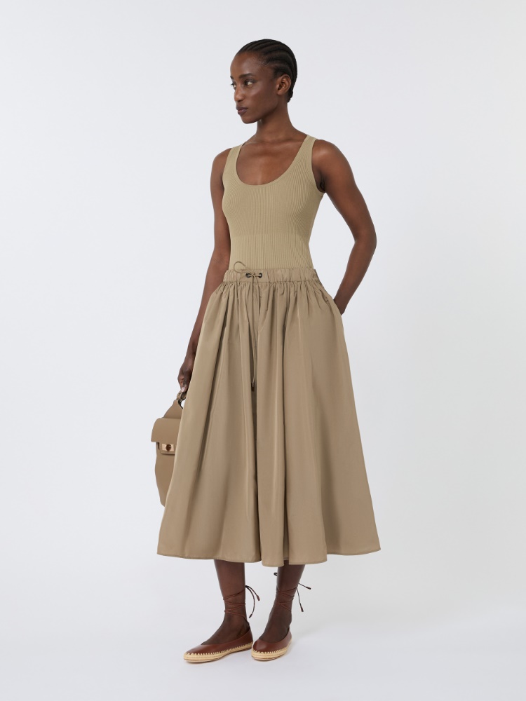 Viscose-blend yarn top - KAKI - Max Mara - 1