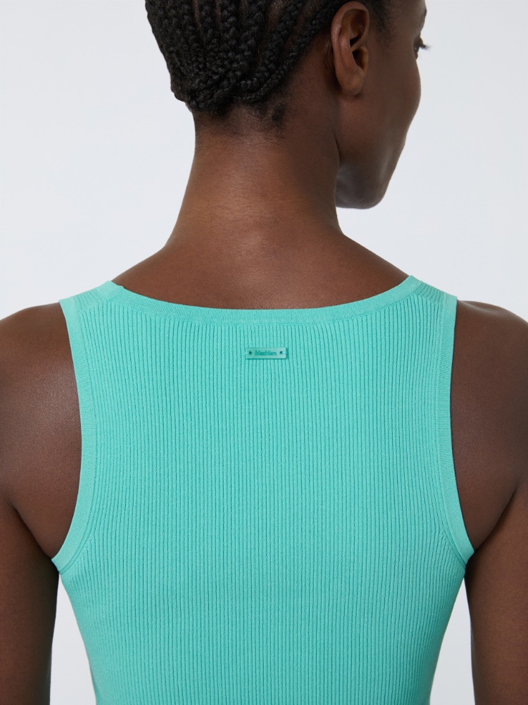 Haut en fil de viscose mélangée - EAU - Max Mara - 4