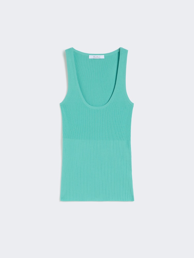 Viscose-blend yarn top - WATER - Max Mara