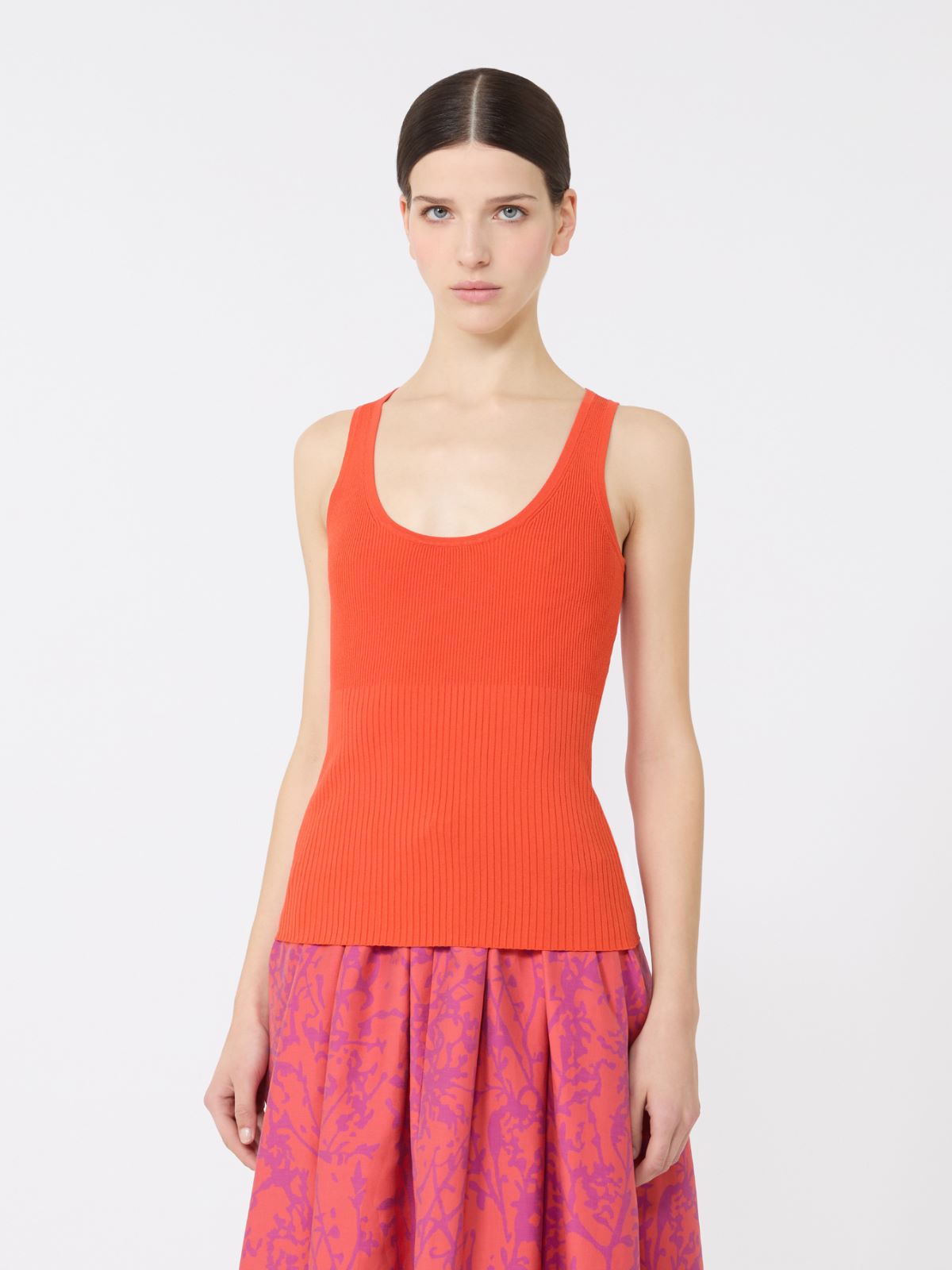 Top de hilado de mezcla de viscosa - CORAL - 2