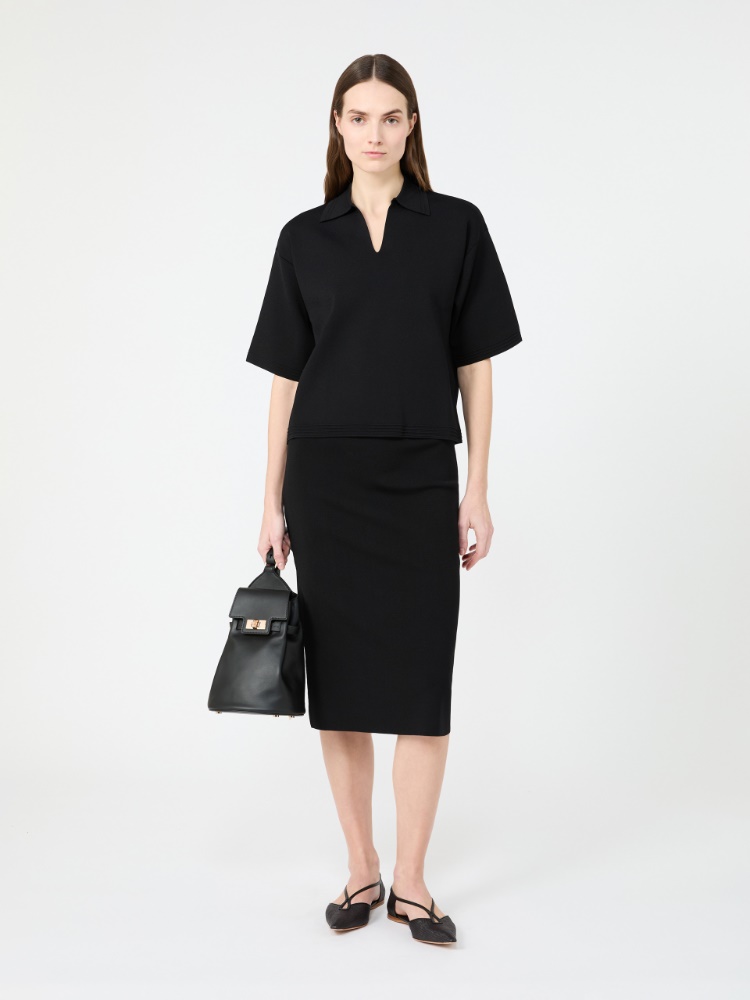 돌체 비스코스 스웨터 - BLACK - 1