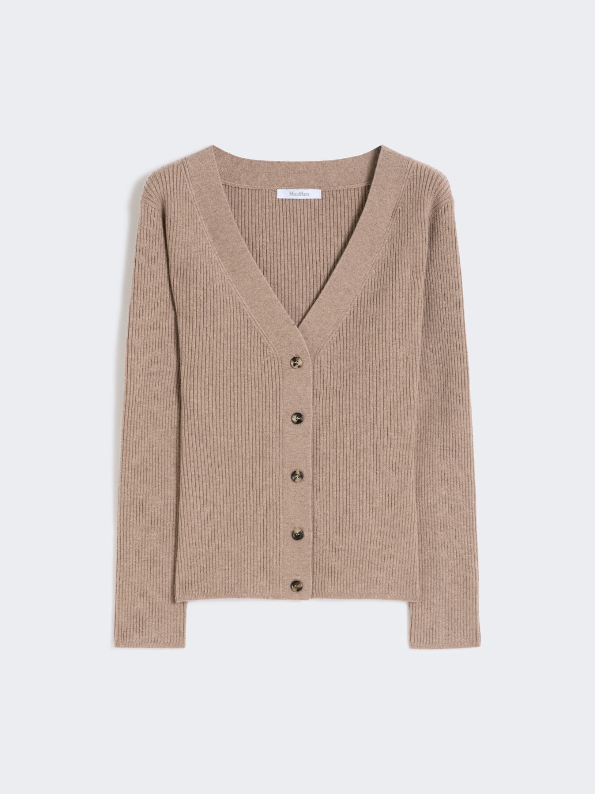 Sweter z wełny i kaszmiru - PIASKOWY - Max Mara - 9