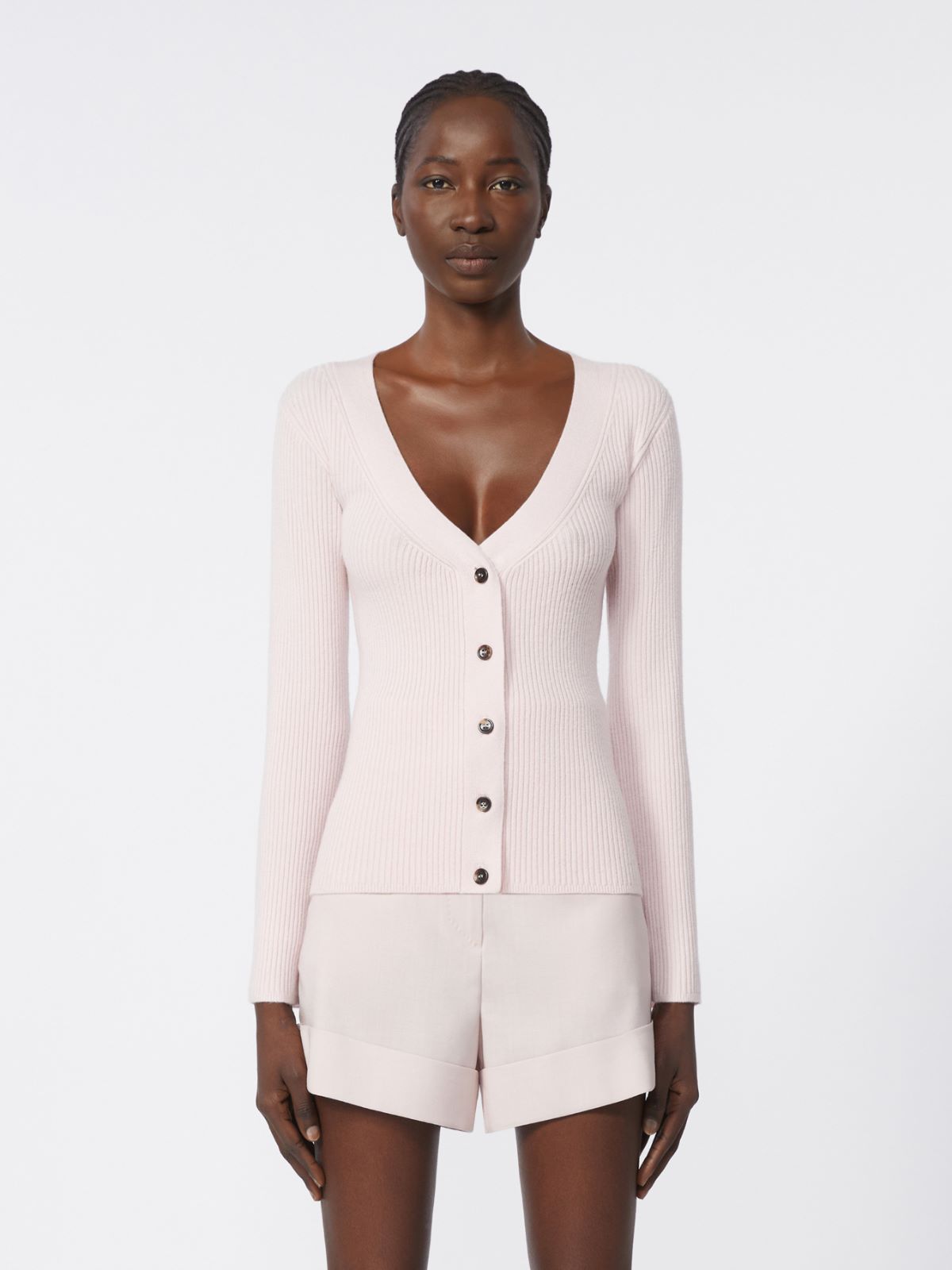 Wool and cashmere jumper - PINK - Max Mara - 4