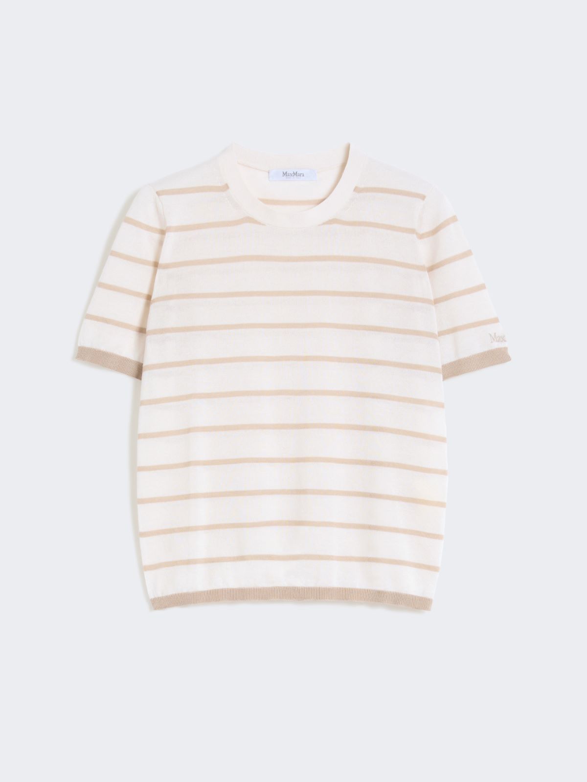 Cashmere and silk yarn sweater - BEIGE - Max Mara - 9