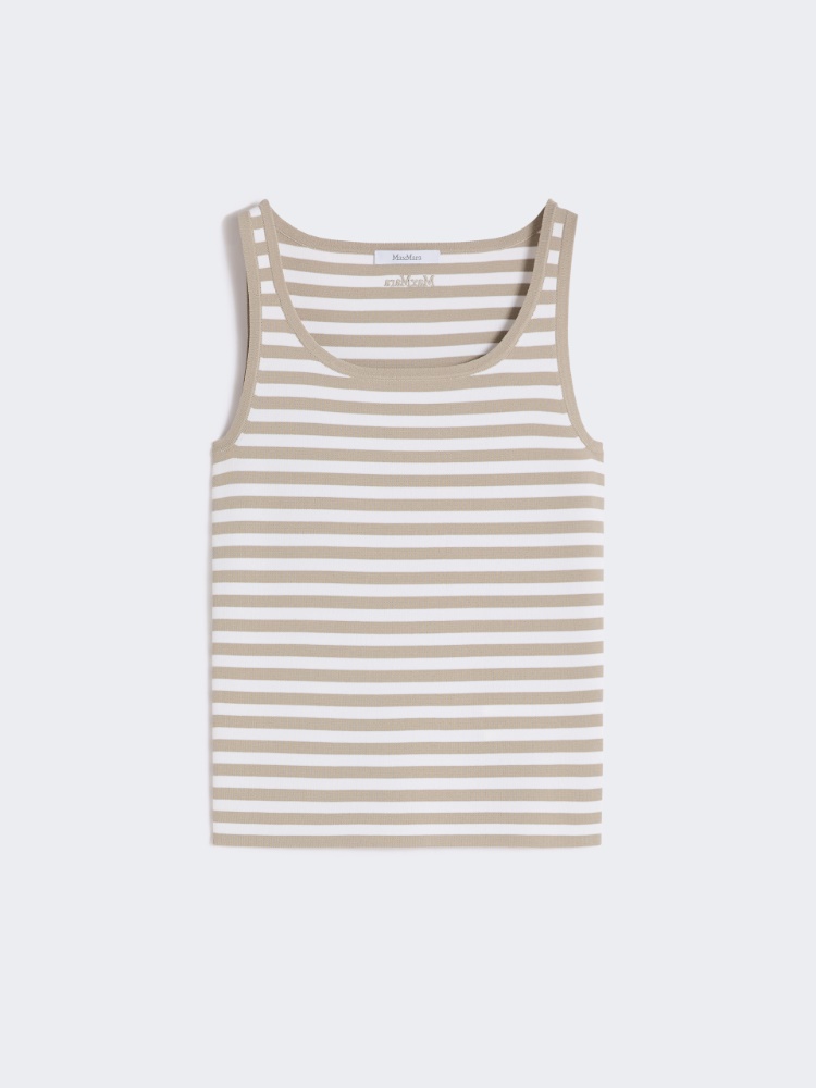 Maglia smanicata in filato di viscosa crêpe - ROSA - Max Mara