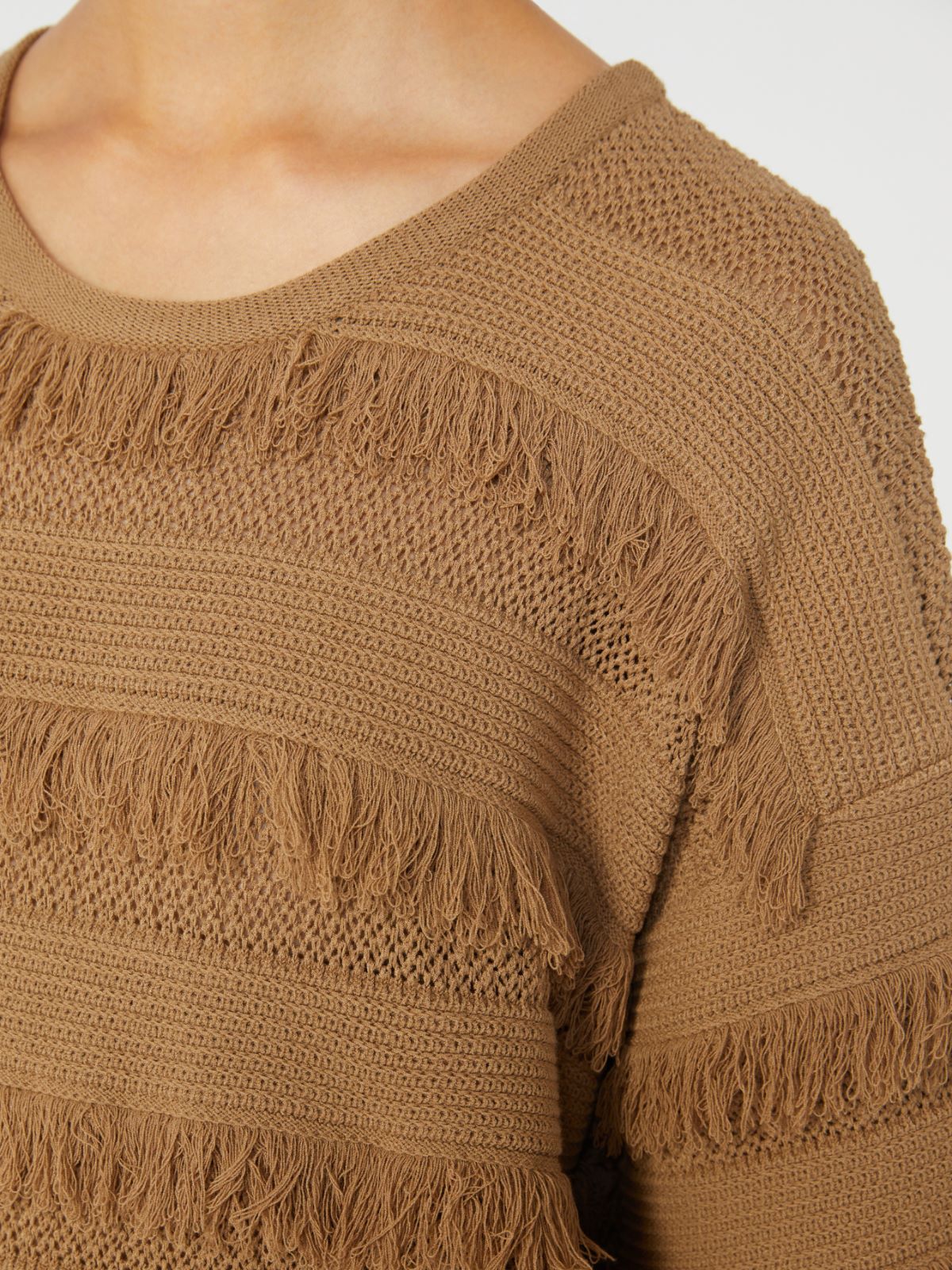 Oversized patterned viscose sweater - DESERT - Max Mara - 9