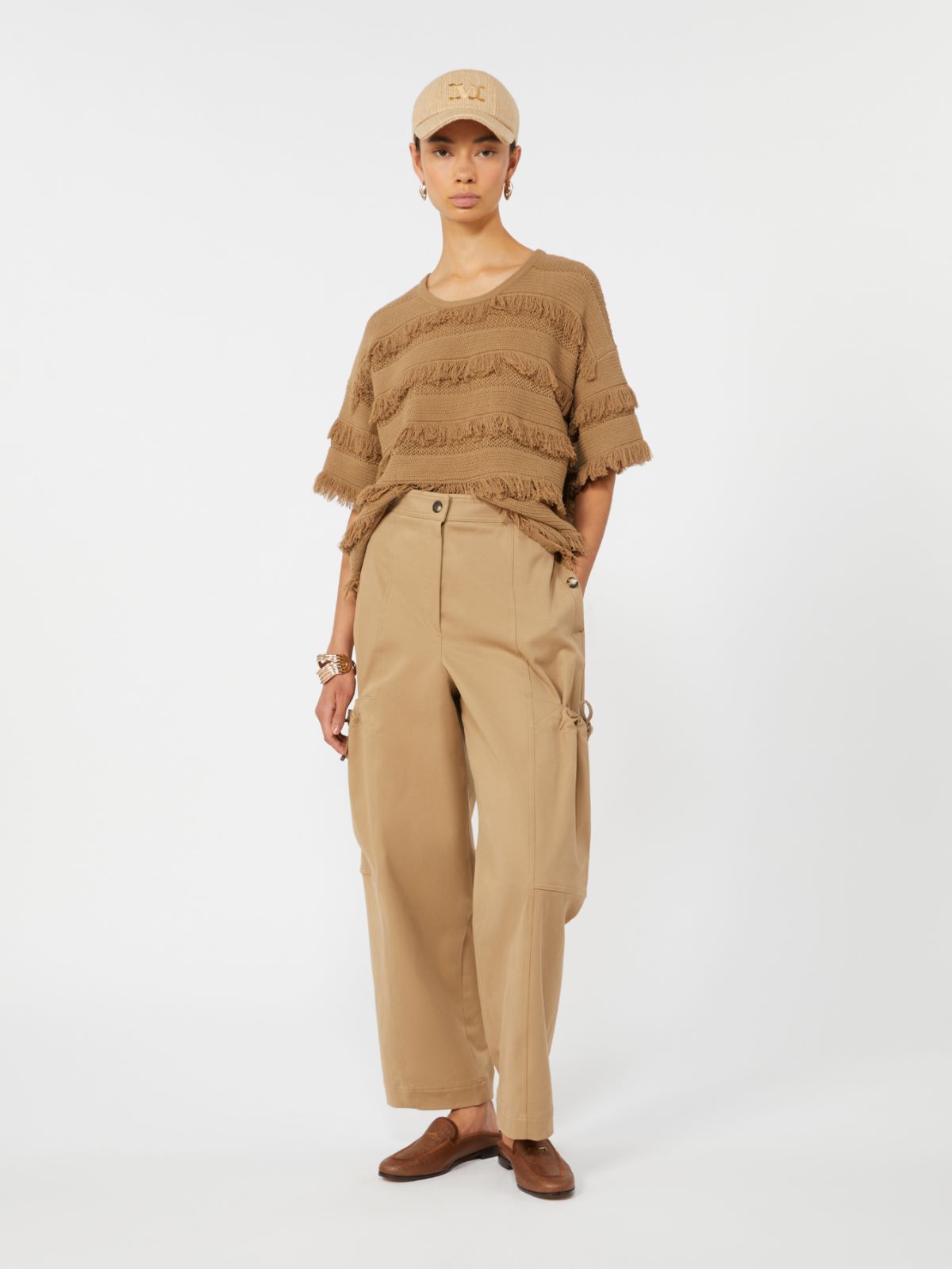 Oversized patterned viscose sweater - DESERT - Max Mara - 9