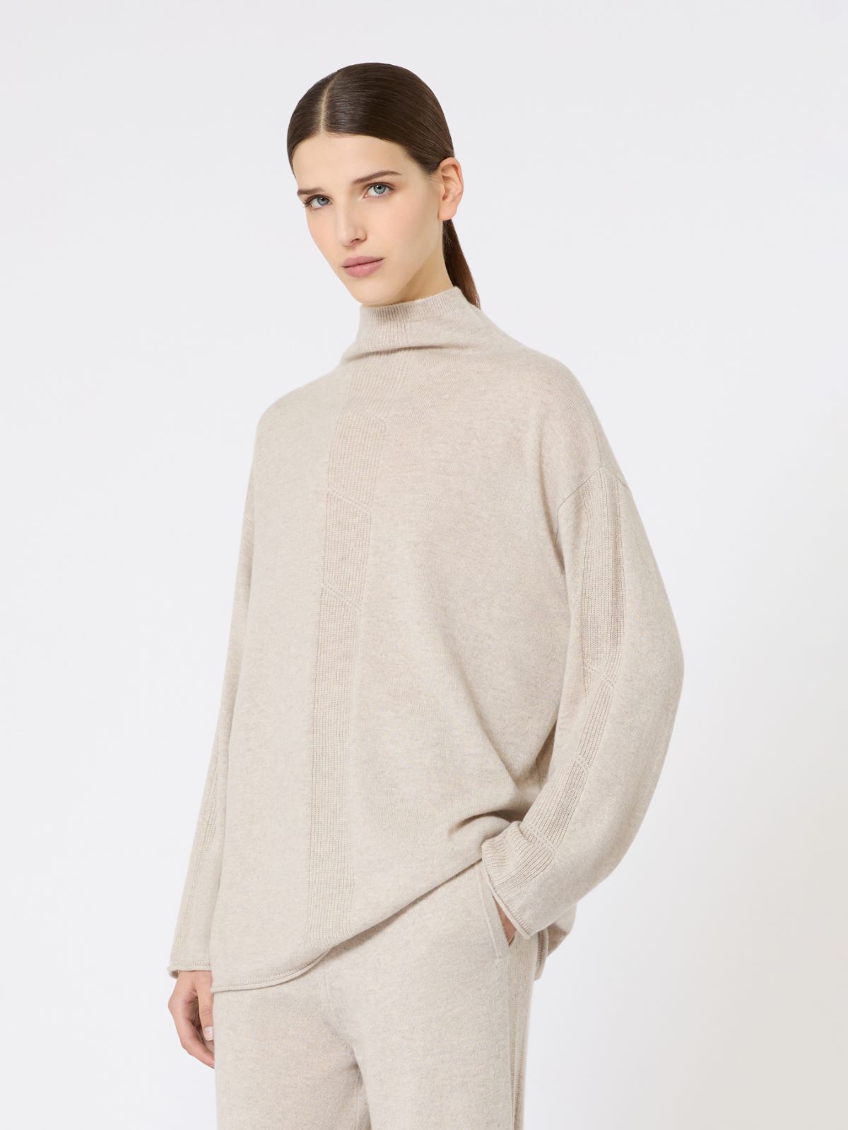 Cashmere yarn jumper - BEIGE - Max Mara - 5