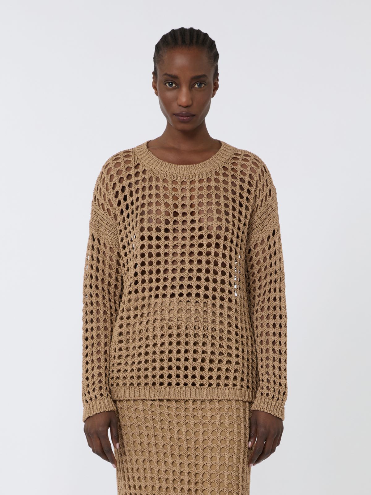 Maglia in cotone a rete - DESERTO - Max Mara - 2