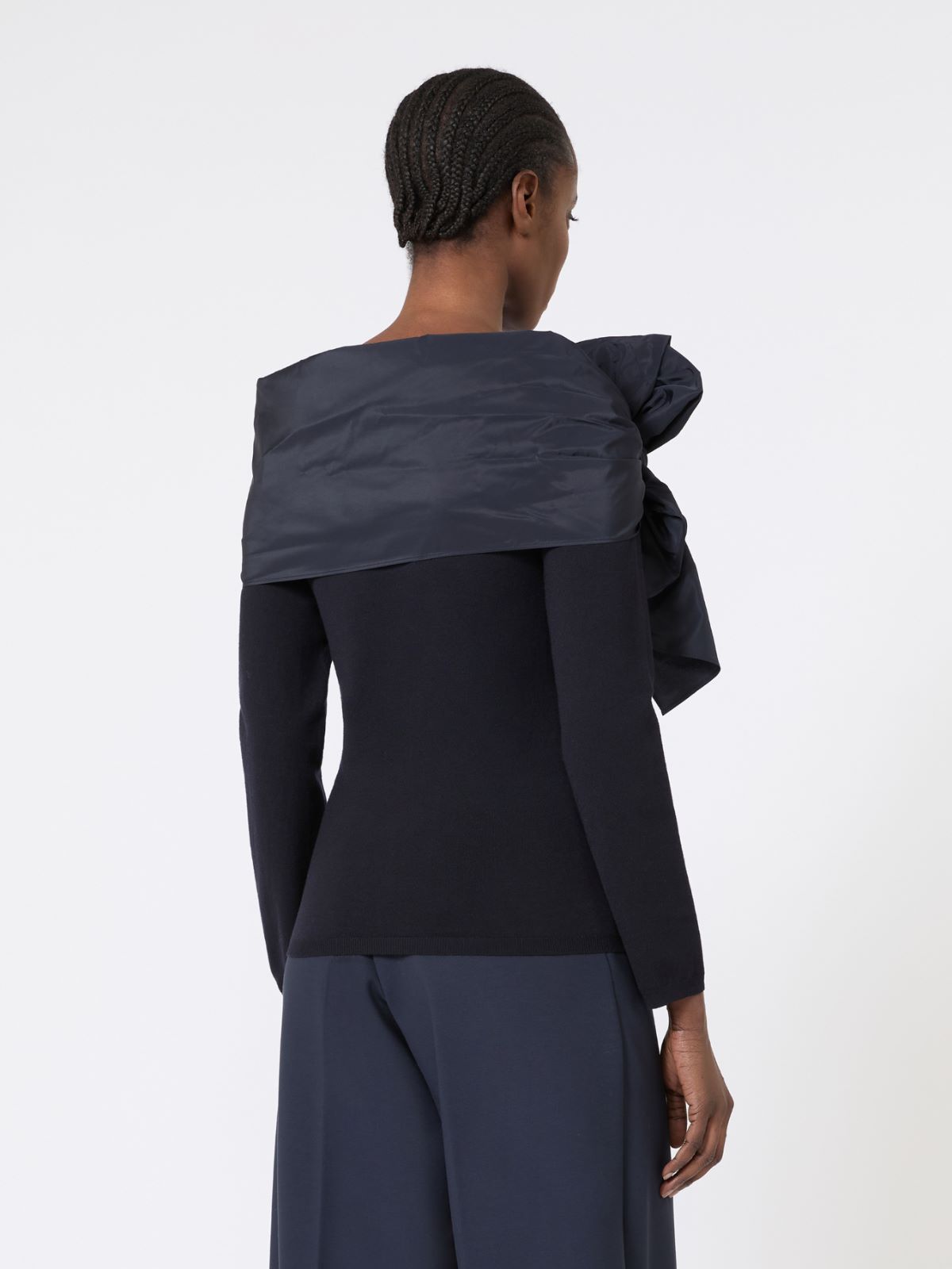 Bow-detail wool sweater - ULTRAMARINE - Max Mara - 6