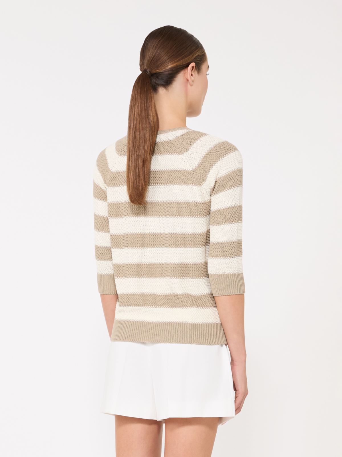 Pure cotton sweater - OPTICAL WHITE - 3