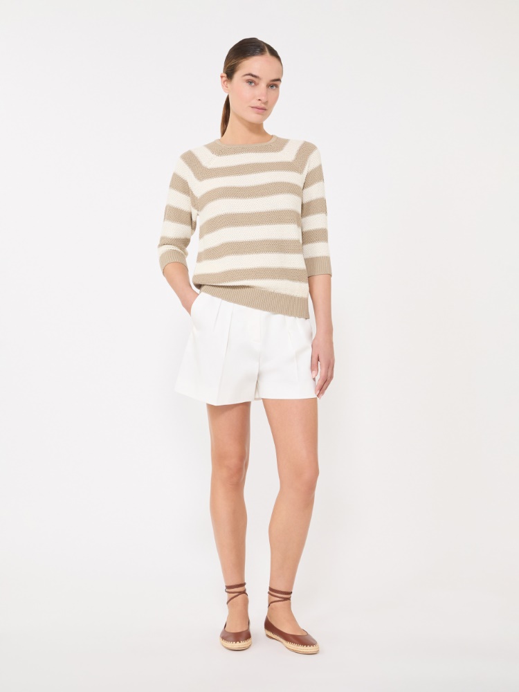 Pure cotton sweater - OPTICAL WHITE - 1