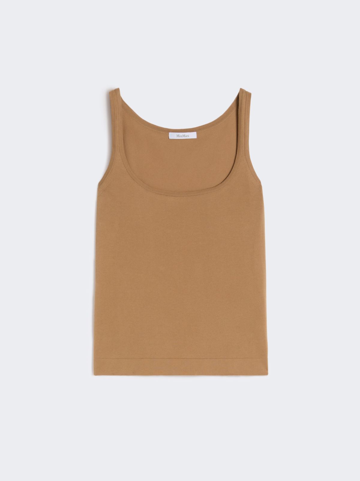 Cotton yarn sleeveless jumper - DESERT - Max Mara - 4