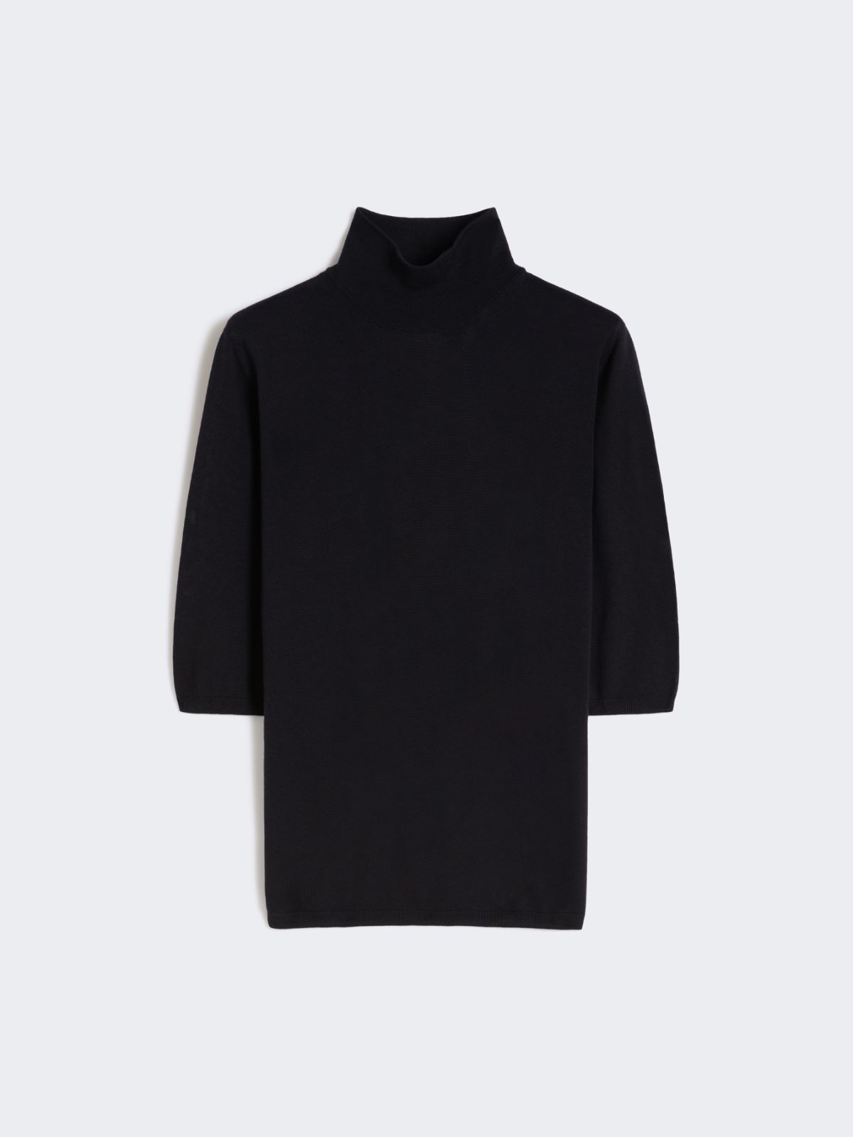 Stockinette-stitched wool polo-neck sweater - ULTRAMARINE - Max Mara - 5