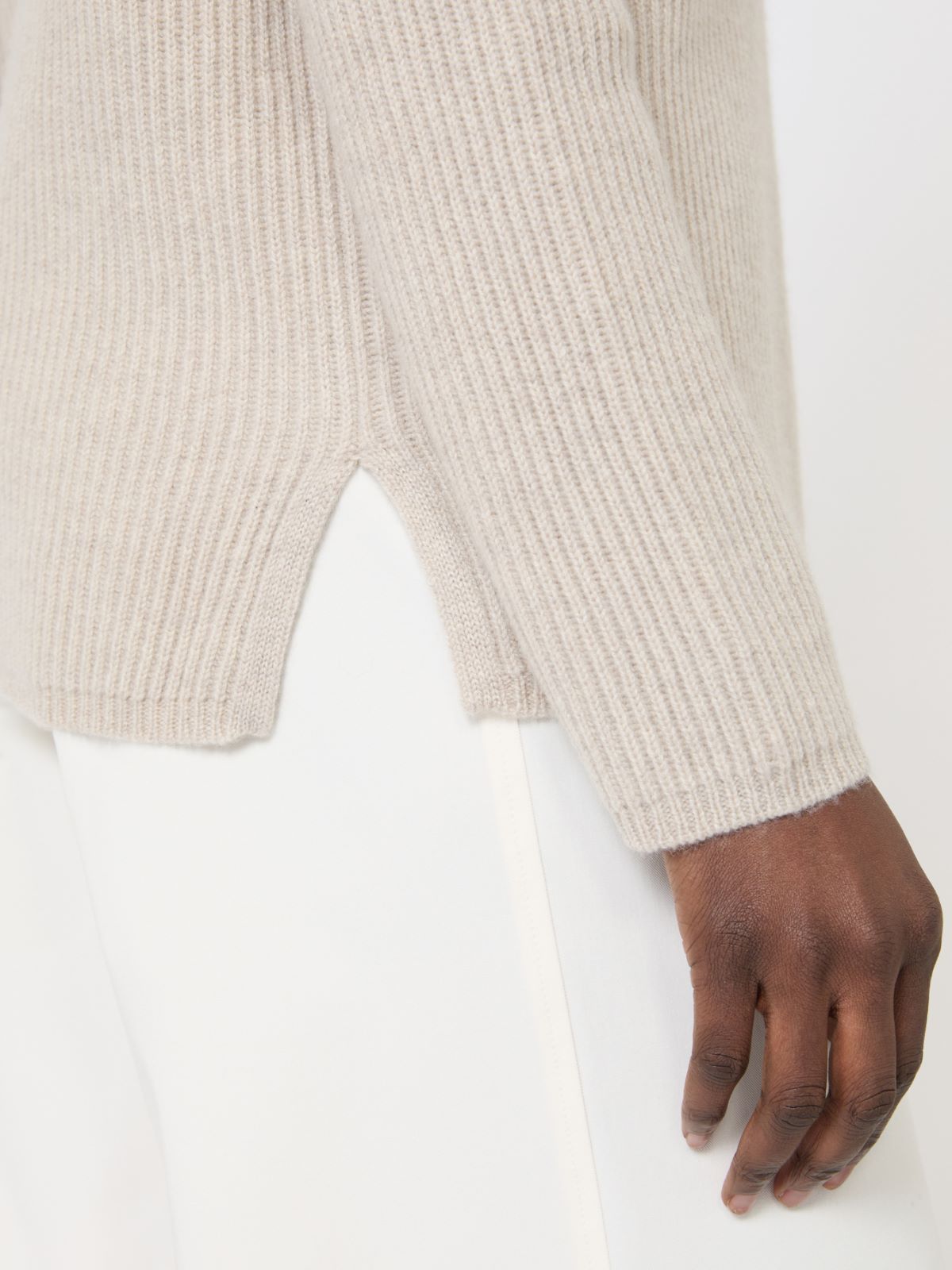 Ribbed cashmere jumper - BEIGE - Max Mara - 6