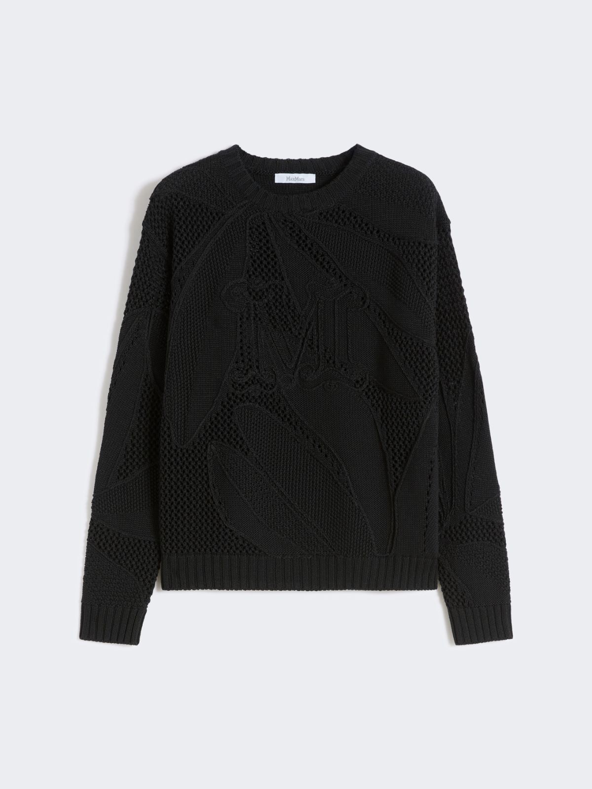 살보 코튼 스웨터 - BLACK - 5