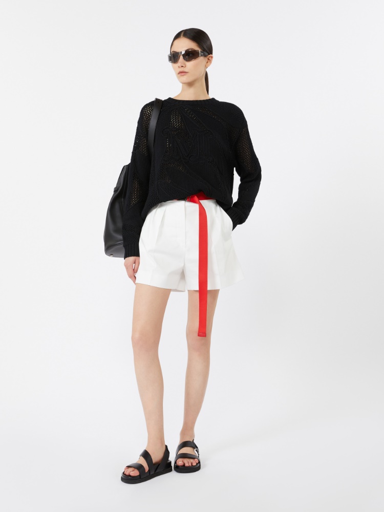 살보 코튼 스웨터 - BLACK - 1