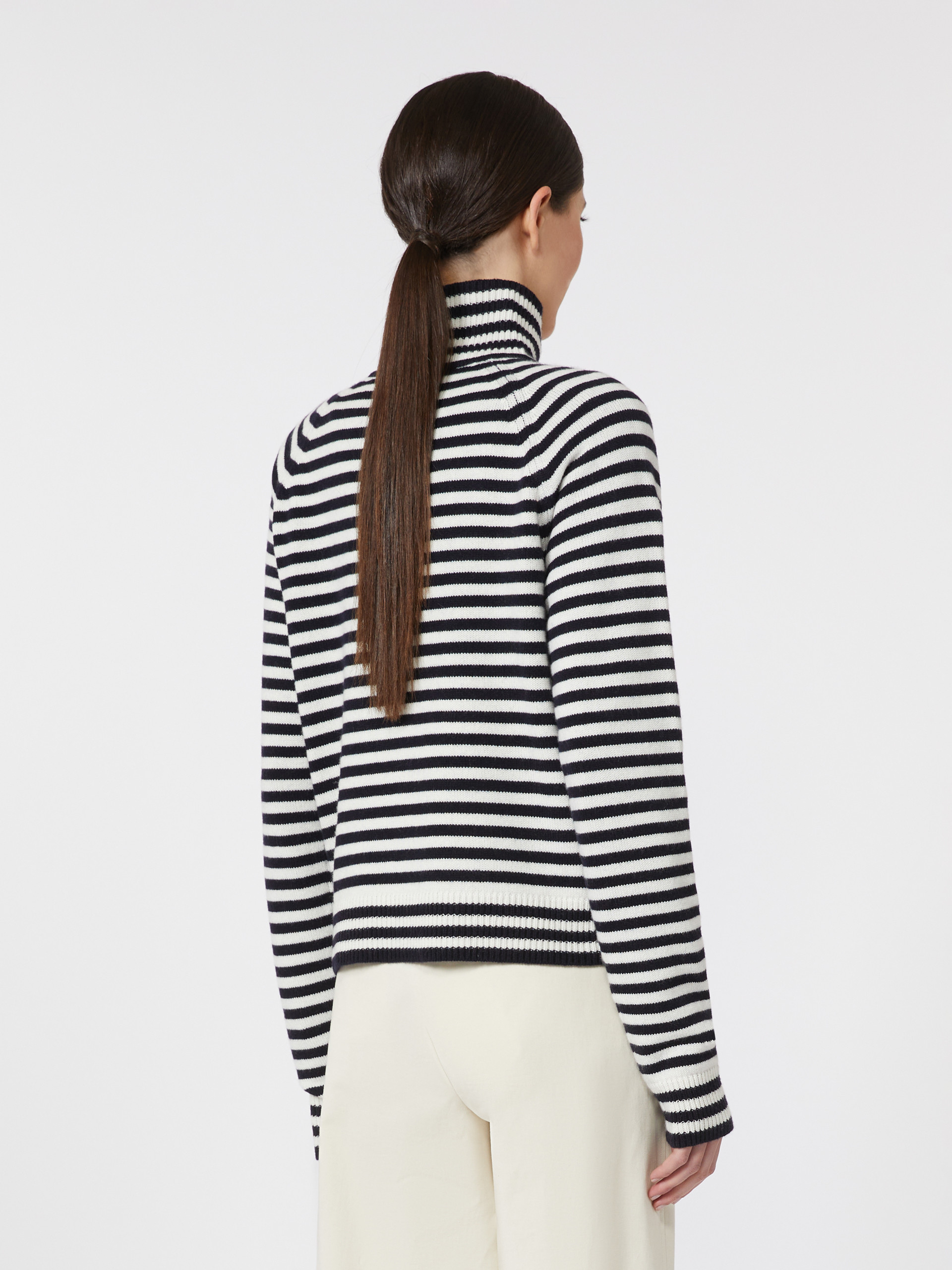 Rollkragenpullover aus glattgestricktem Kaschmir - ULTRAMARINE - Max Mara - 3