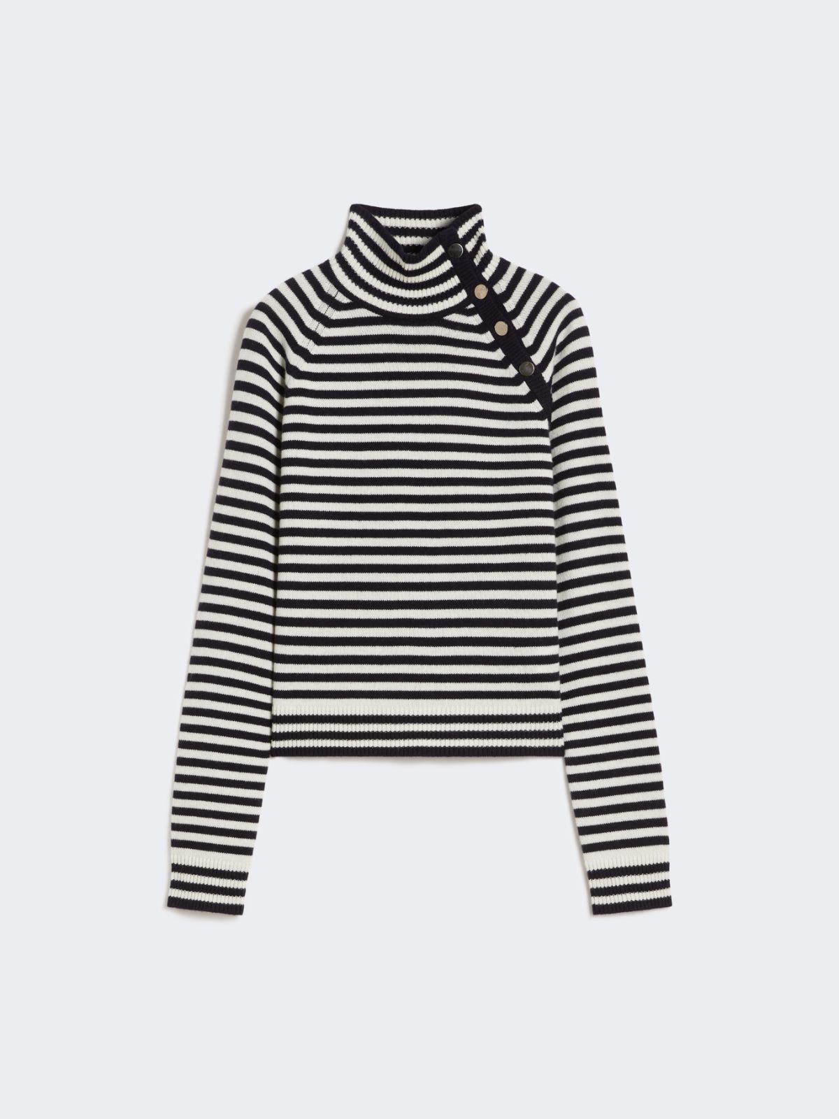 Stockinette-stitched cashmere polo-neck sweater - ULTRAMARINE - Max Mara - 8