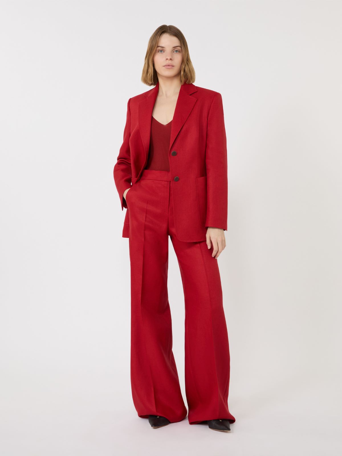 Viscose blend yarn jumper - RED - Max Mara