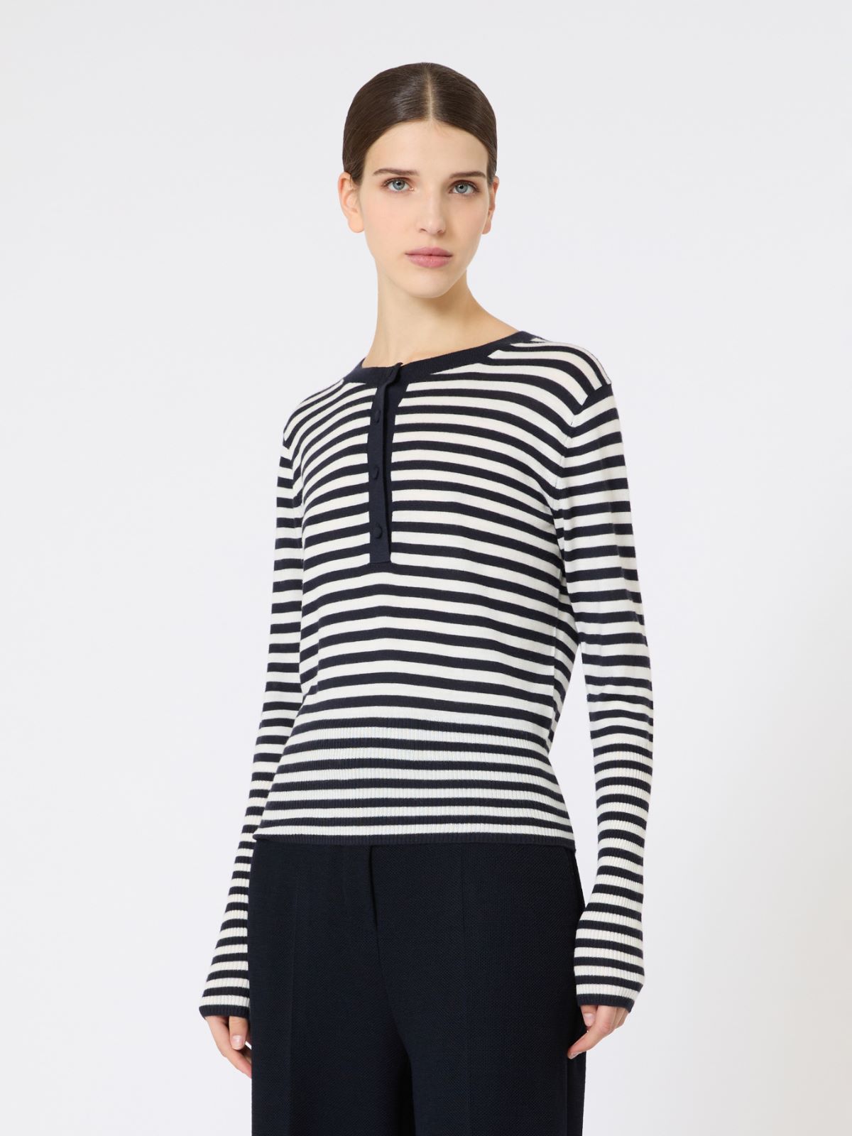 Slim-fit cashmere sweater - IVORY - Max Mara - 4