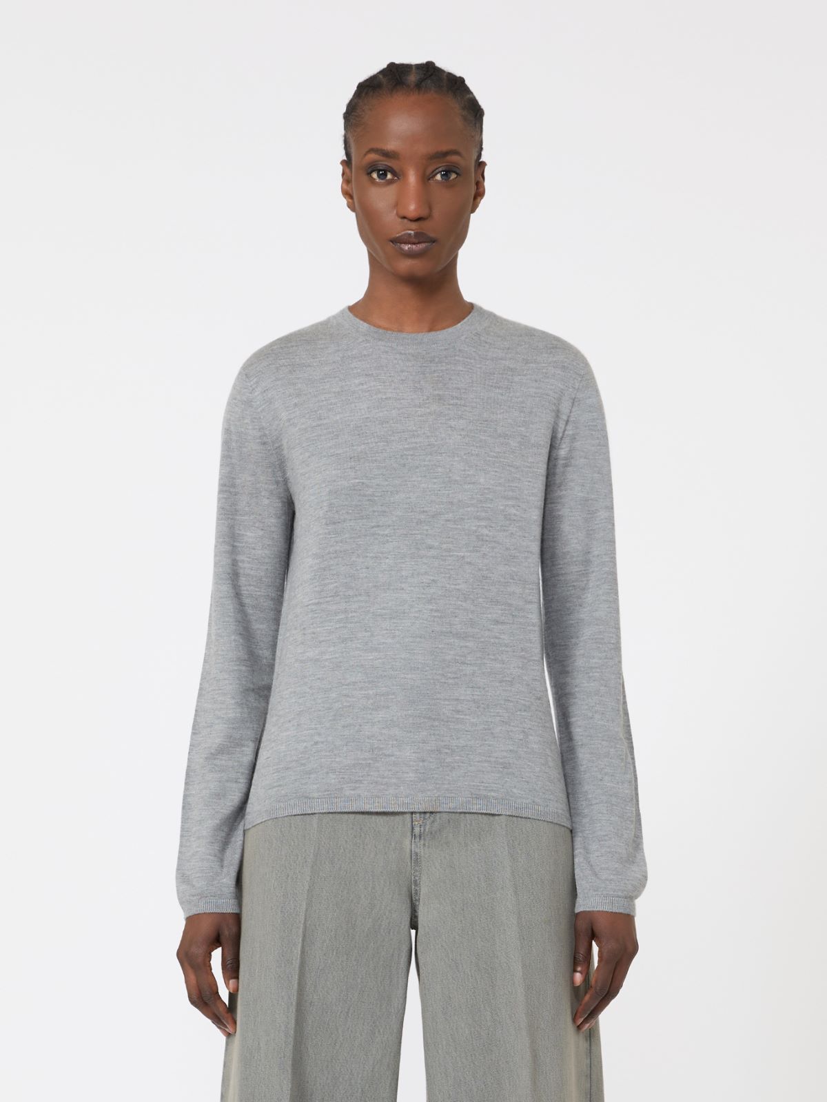 Maglia in filato di cachemire - GRIGIO CHIARO - Max Mara - 4