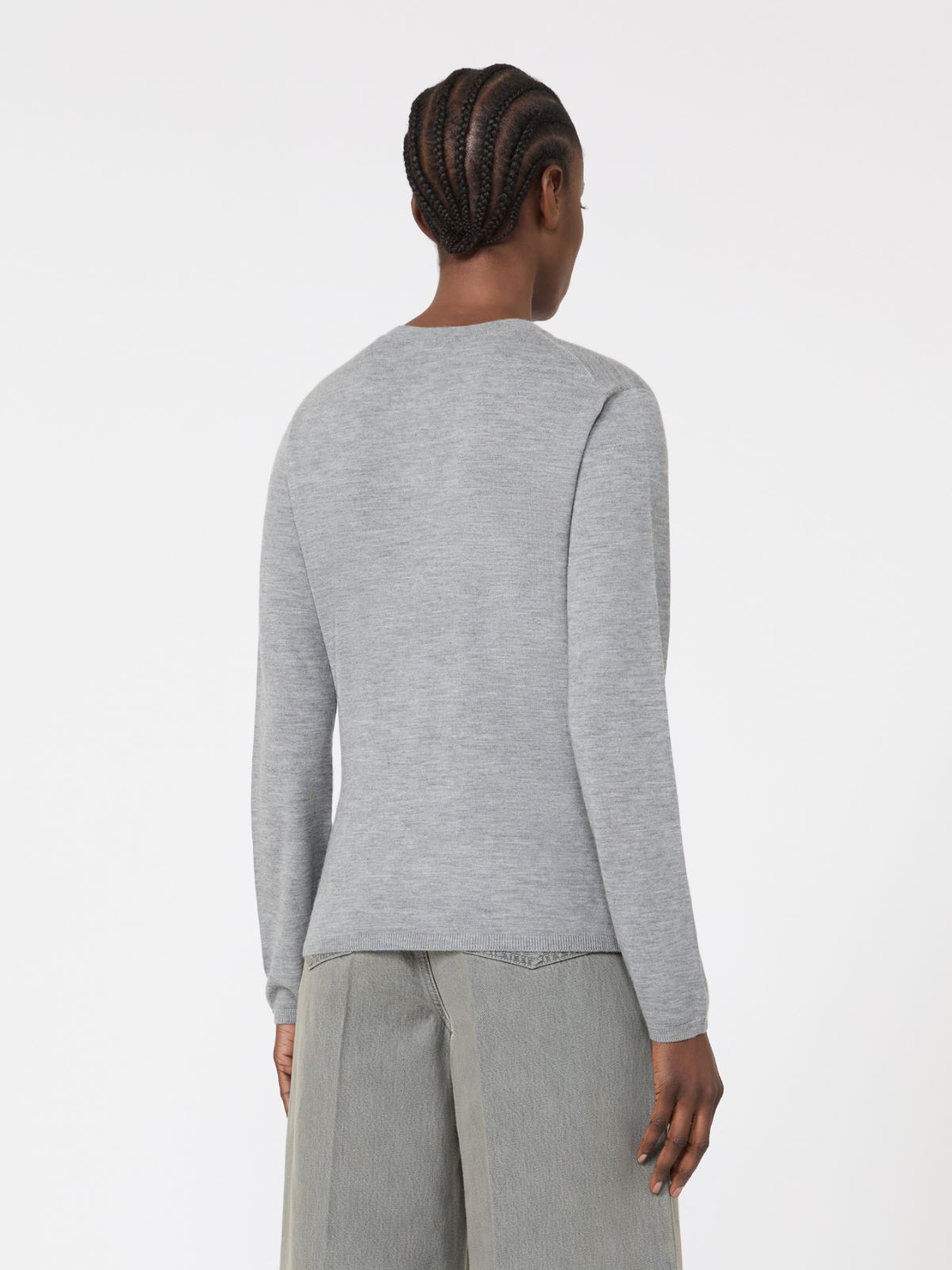 Maglia in filato di cachemire - GRIGIO CHIARO - Max Mara - 4