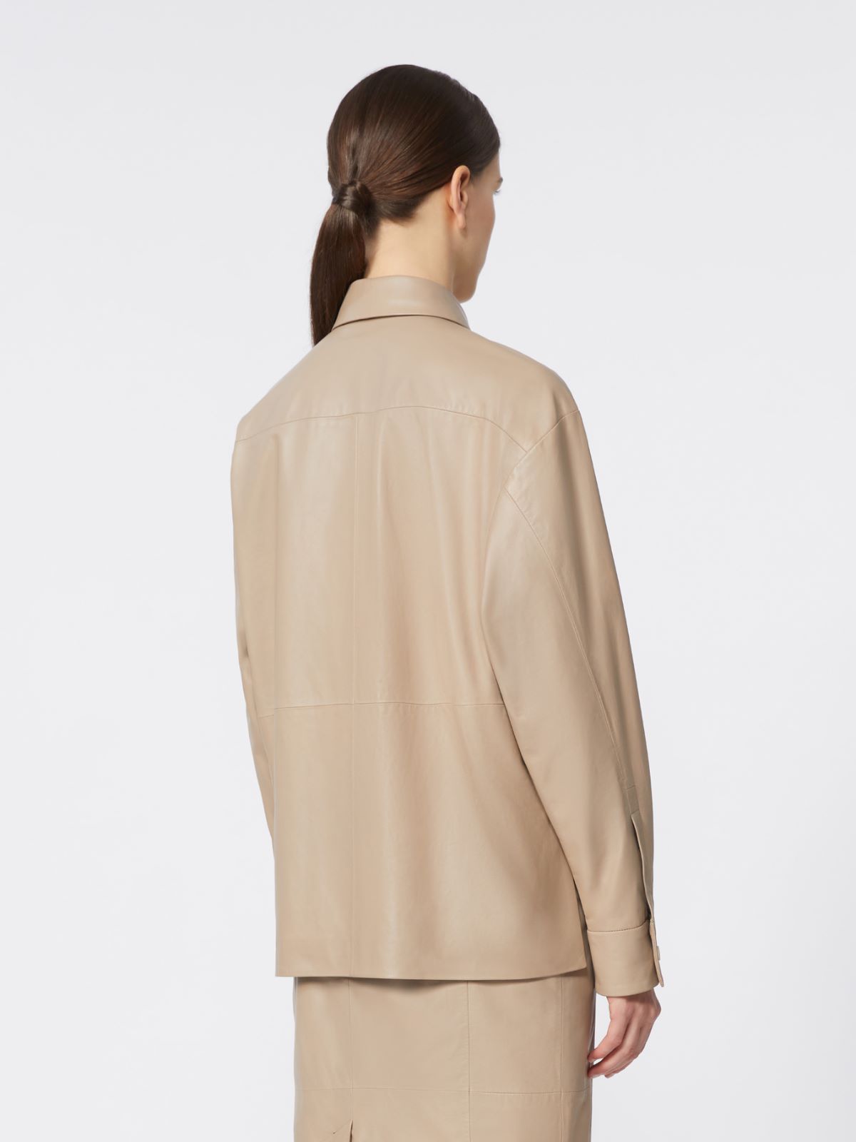 Nappa leather jacket - SAND - Max Mara - 5