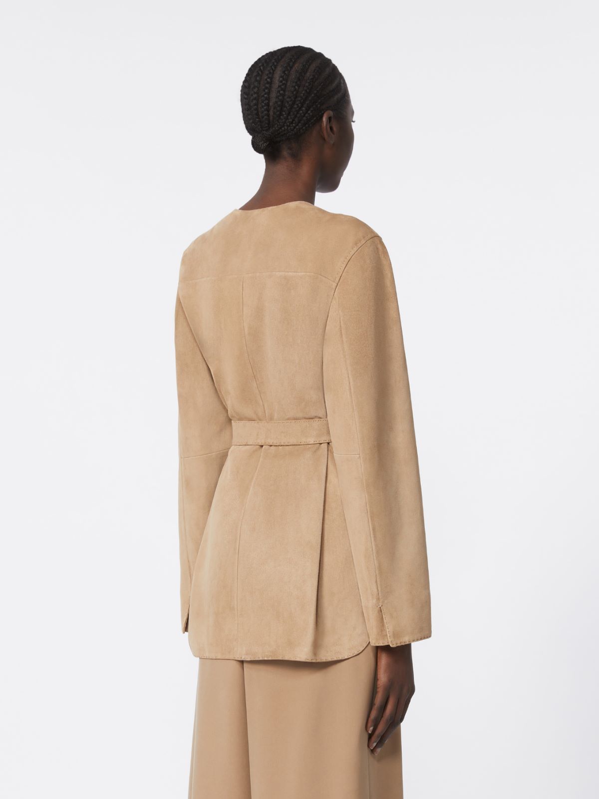 Jacke aus Wildleder - HASELNUSS - Max Mara - 6