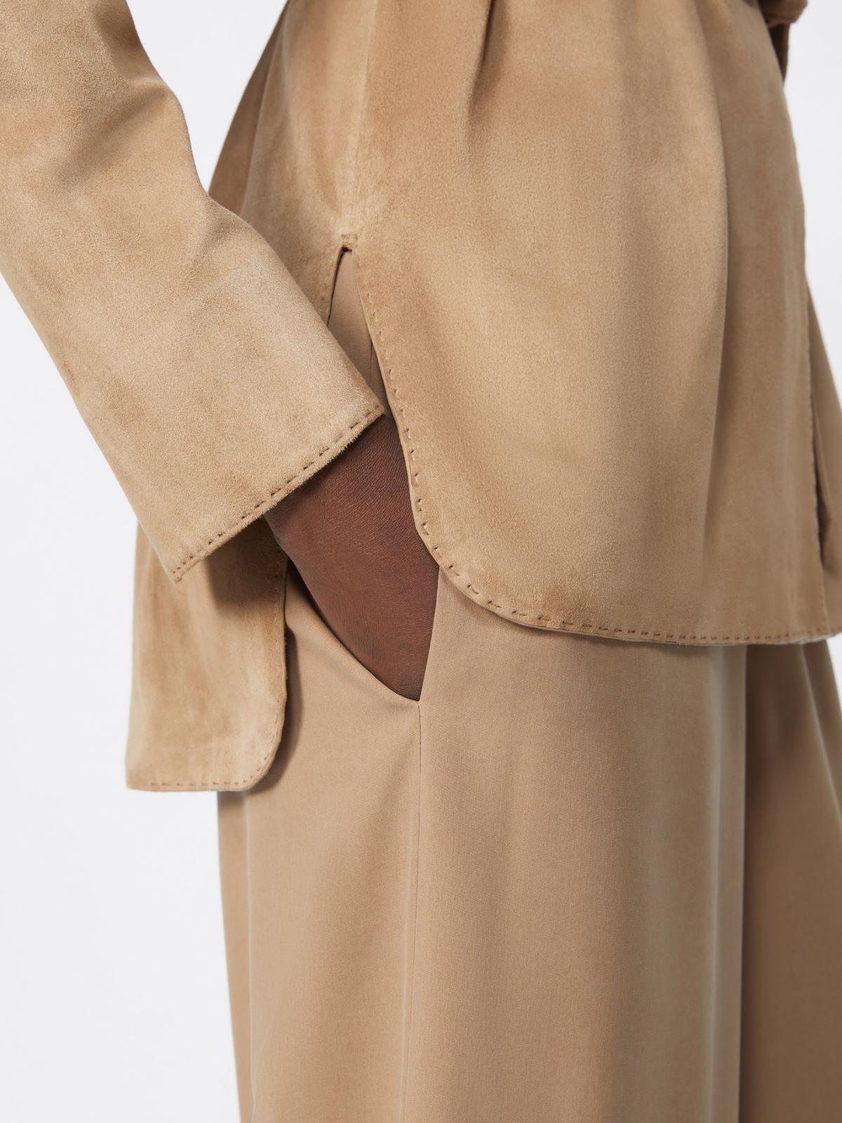 Suede jacket - HAZELNUT BROWN - Max Mara - 11