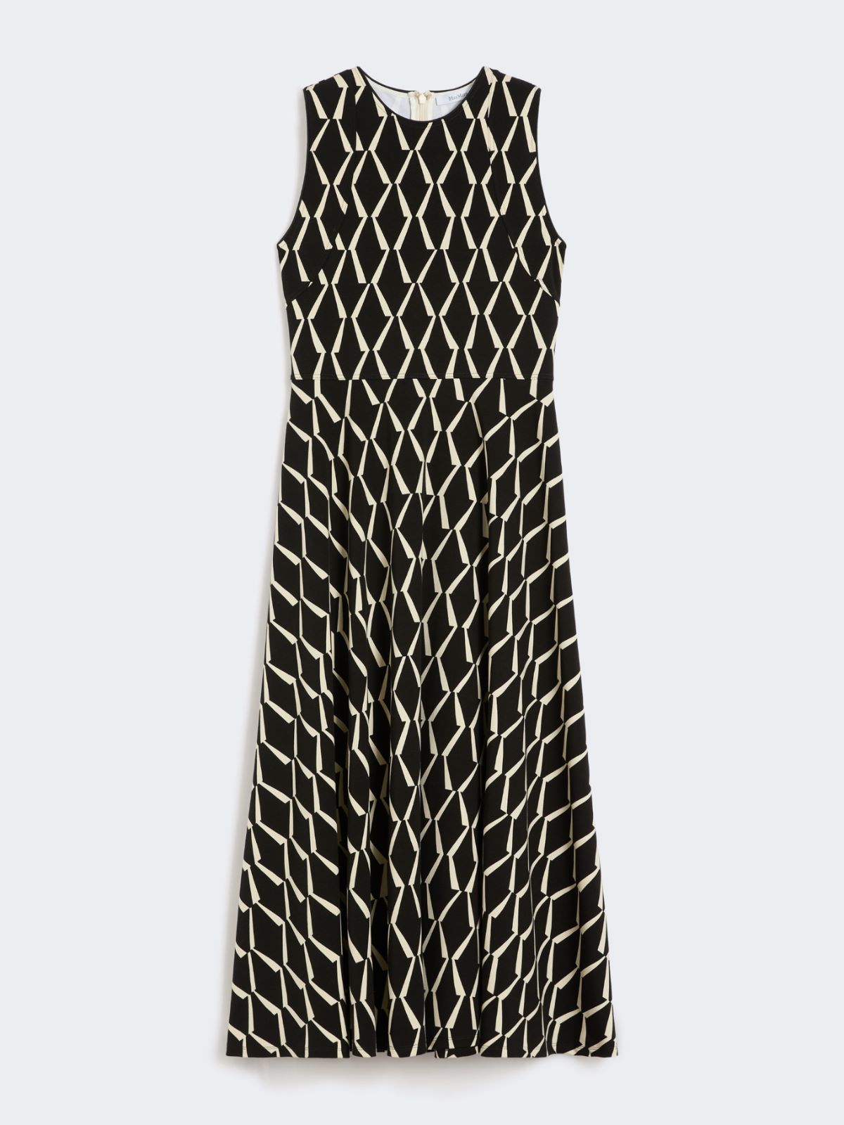 Flared dress in patterned jersey - BLACK - Max Mara - 9