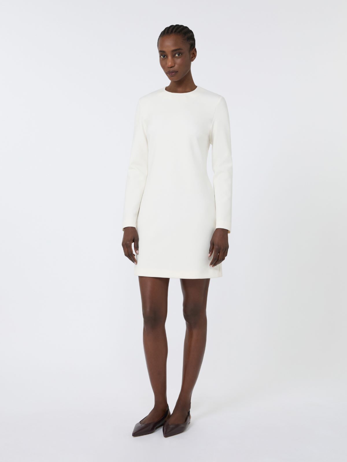 Short scuba jersey dress - IVORY - Max Mara - 2