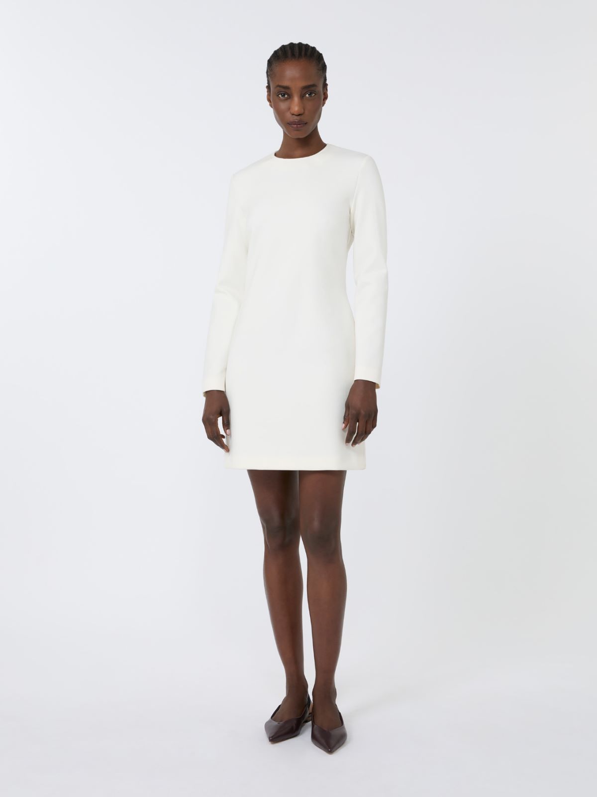 Short scuba jersey dress - IVORY - Max Mara