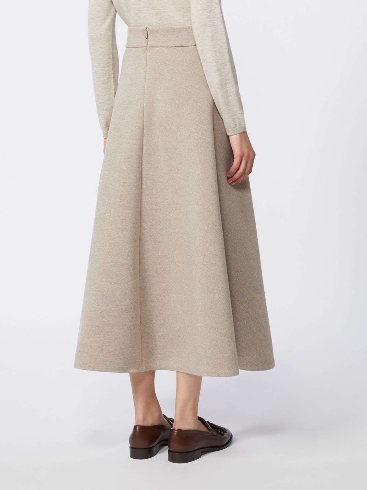 Full, tech wool skirt - SAND - Max Mara - 4