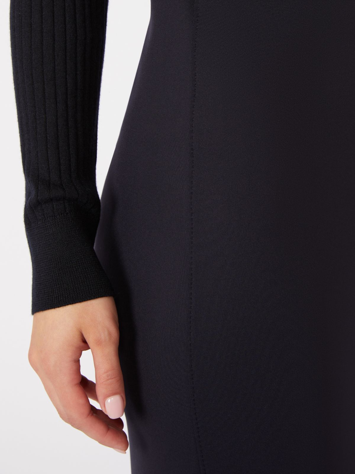 Scuba jersey pencil skirt - ULTRAMARINE - Max Mara - 5