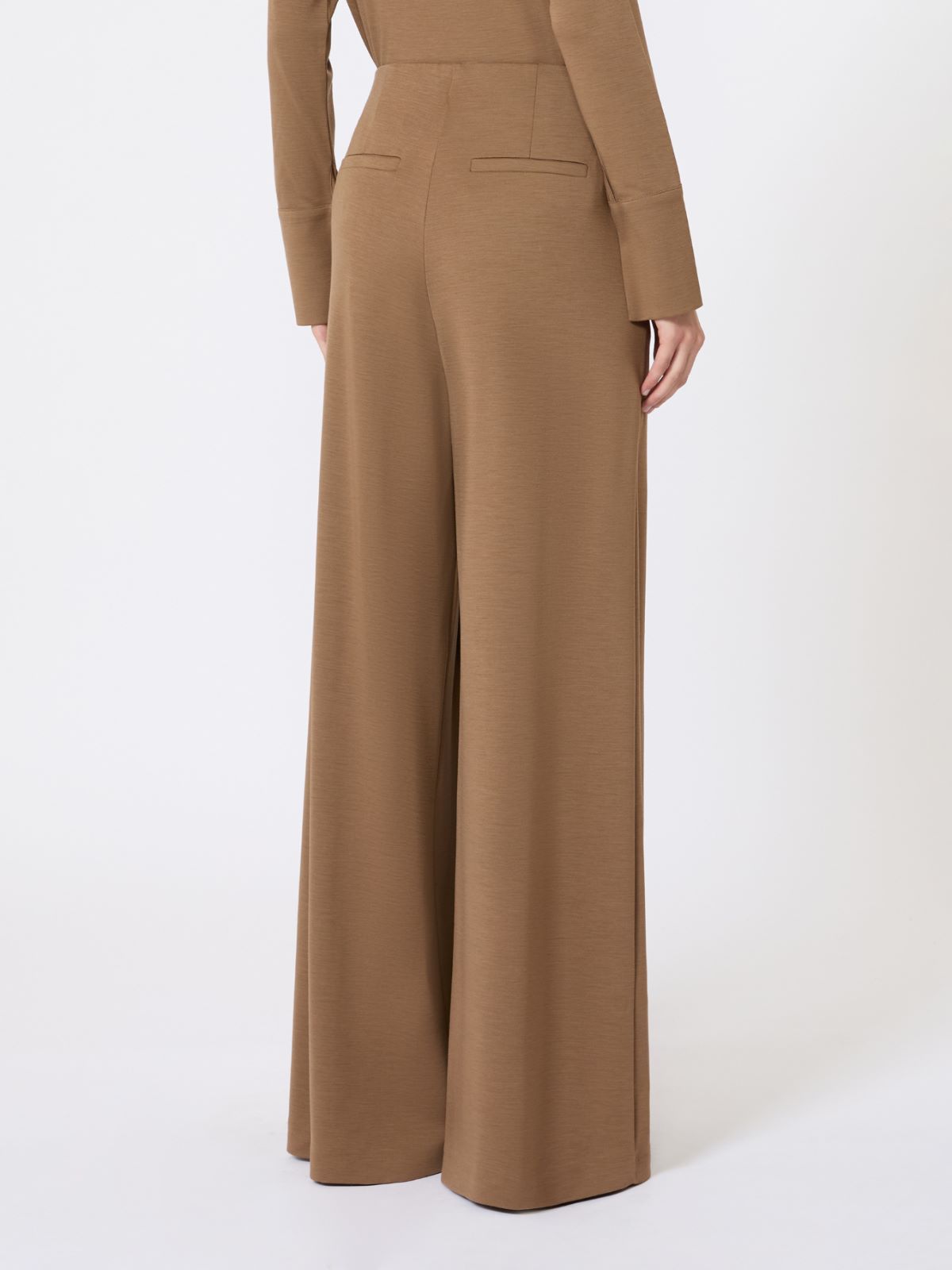 Wool jersey trousers - TOBACCO - Max Mara - 5