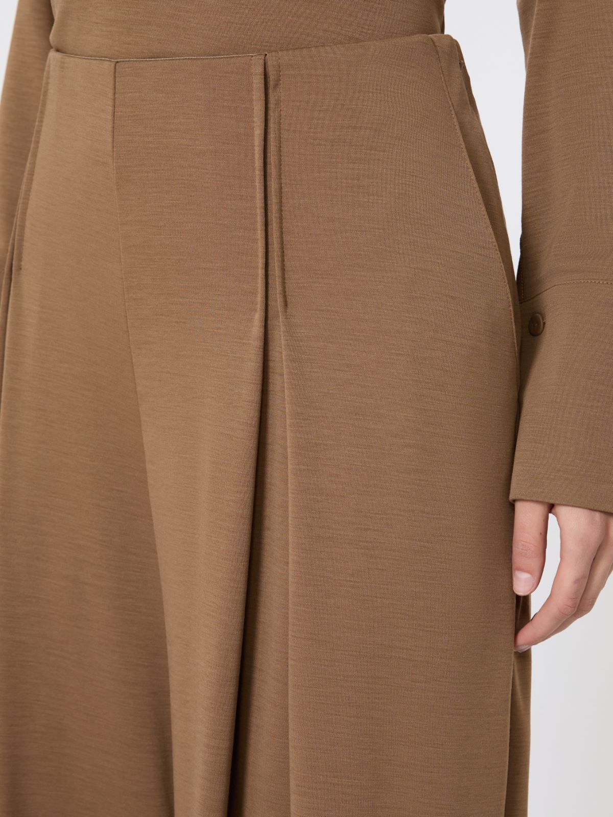Wool jersey trousers - TOBACCO - Max Mara - 5
