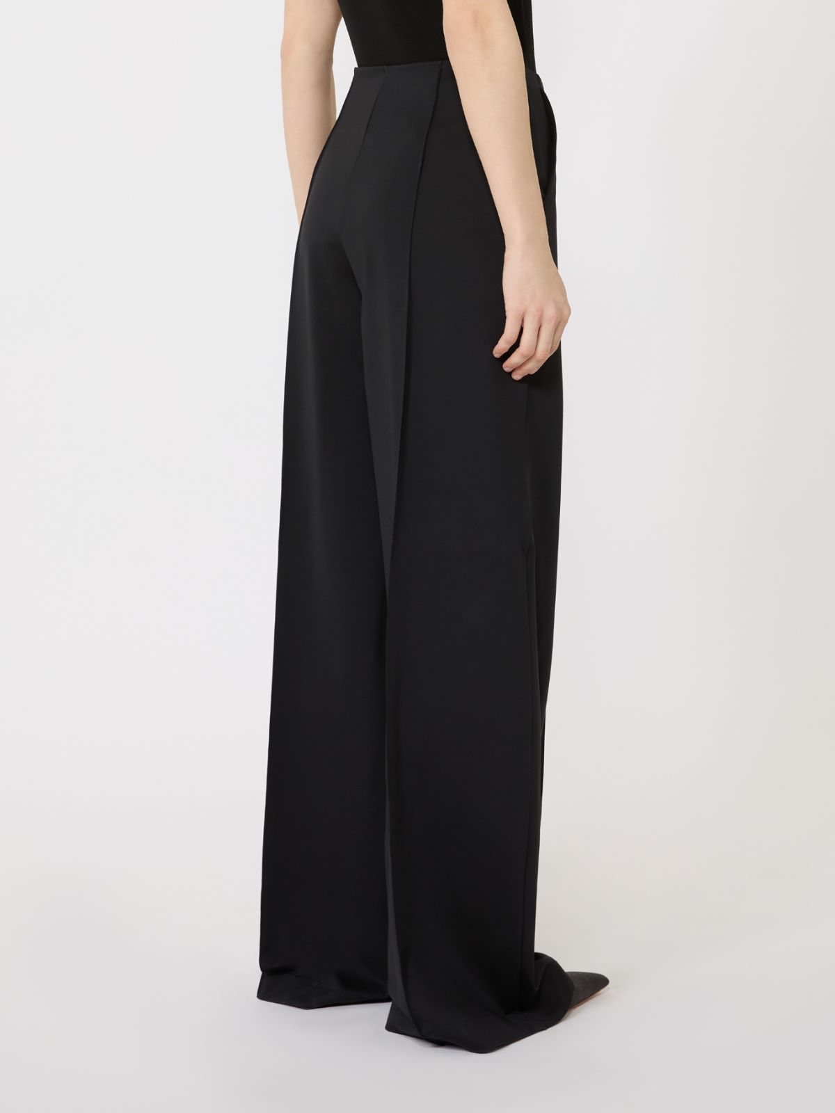 Viscose technical jersey trousers - BLACK - Max Mara - 3
