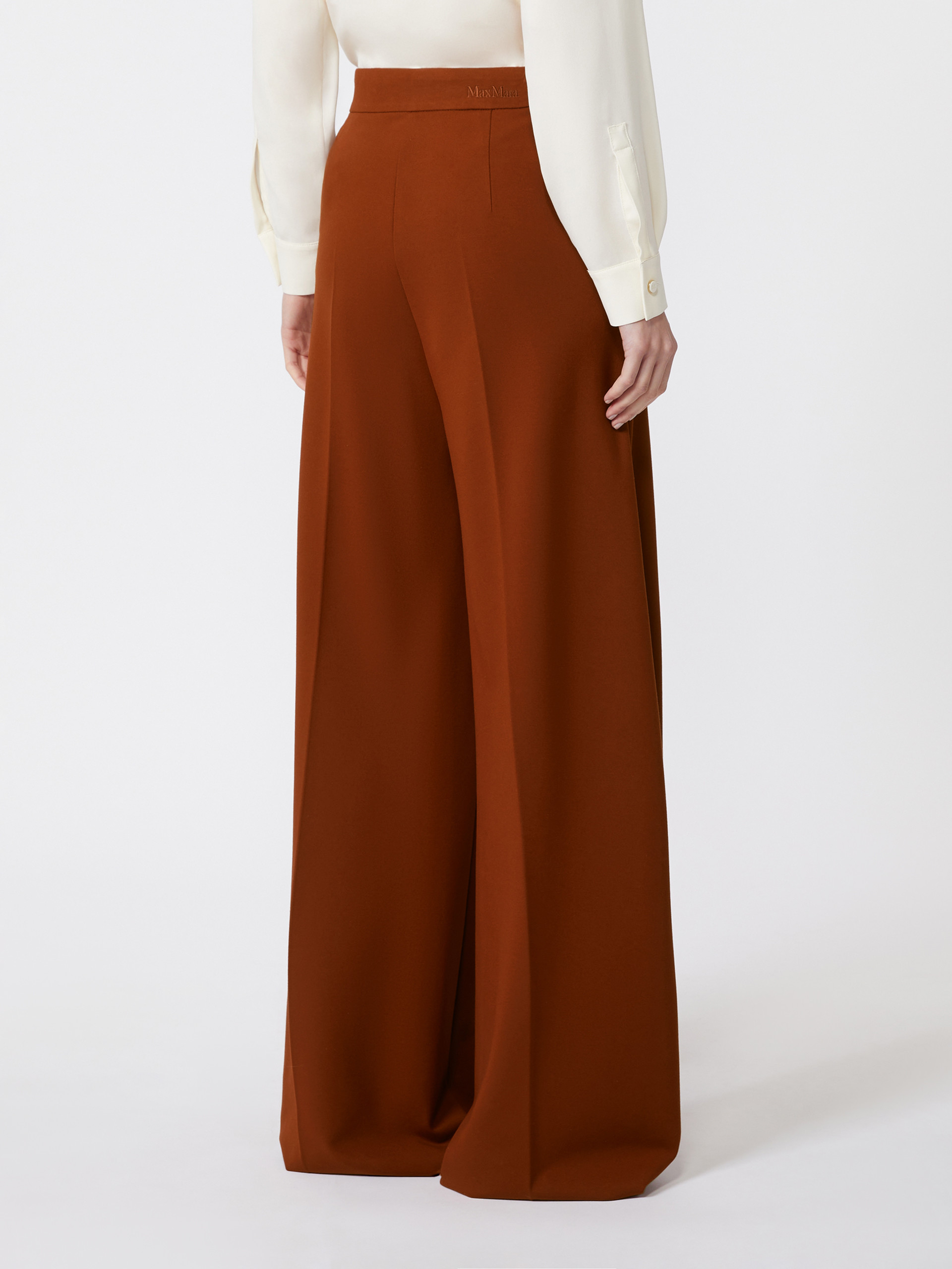 Hose aus kompaktem Jersey - TERRAKOTTA - Max Mara - 3