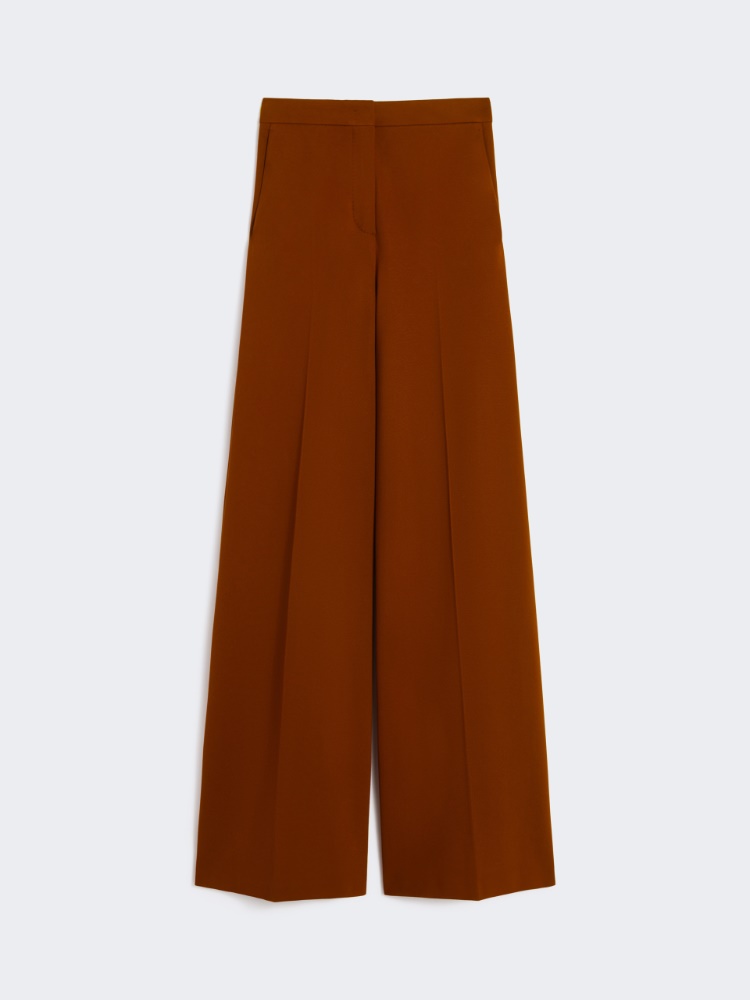 Compact jersey trousers - TERRA COTTA - Max Mara