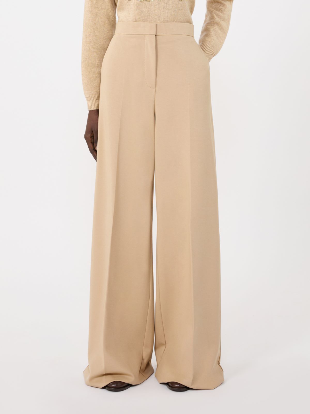 Compact jersey trousers - ALBINO - Max Mara - 5