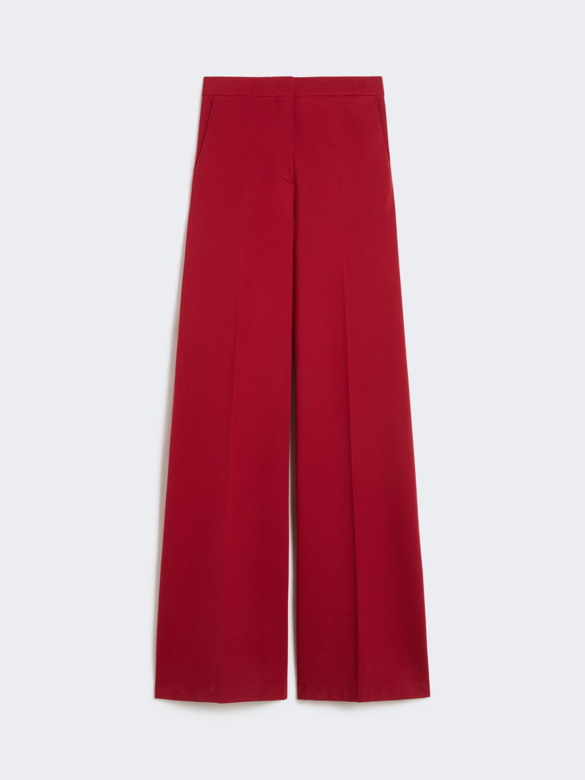 Compact jersey trousers - DARK RED - Max Mara - 9